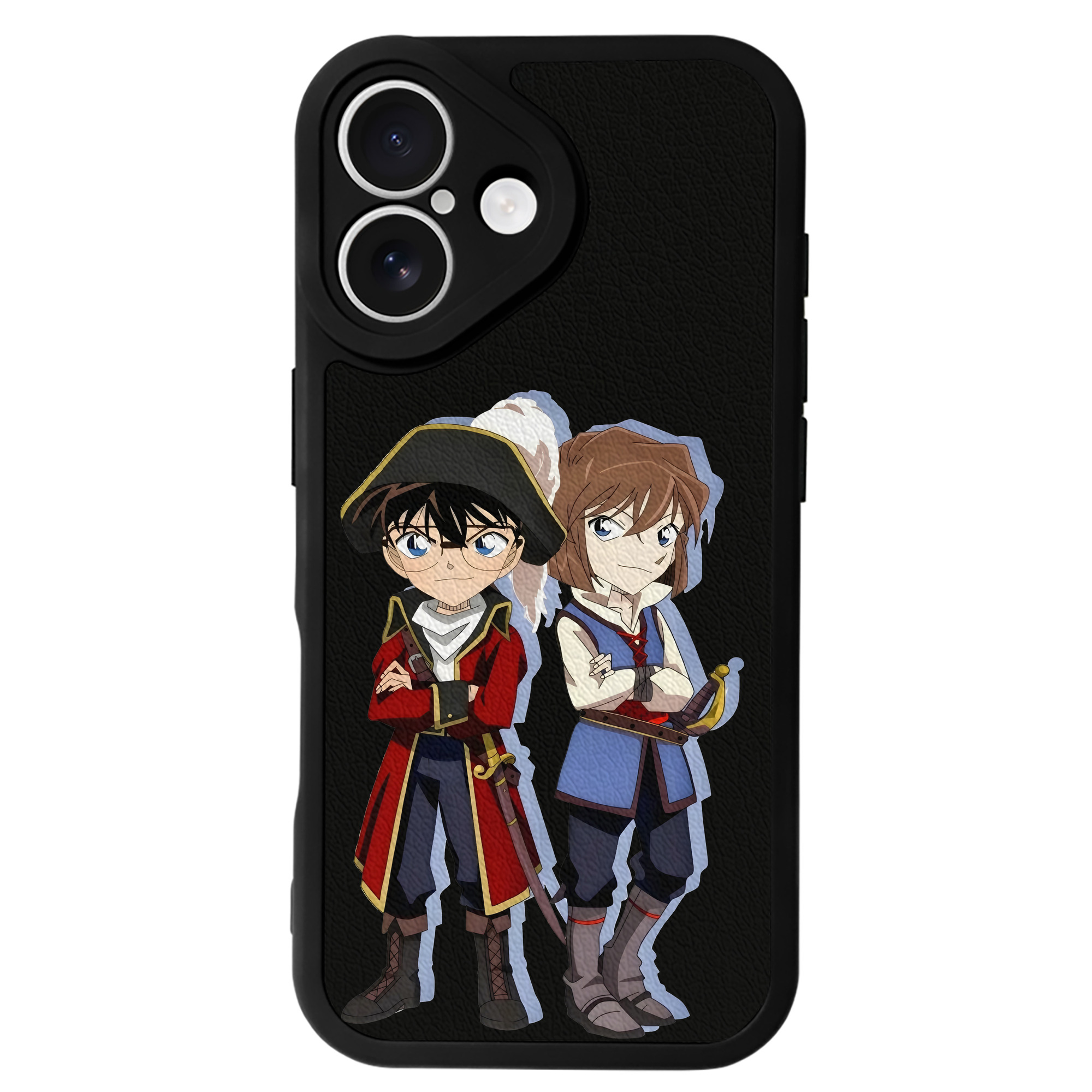 （画像用） 名探偵コナン 灰原 哀 はいばら あい Detective Conan Anita Hailey、Vi Graythorn Haibara Ai 【iPhone 16シリーズ対応】シリコンスマホケース（レザー調） 材質：シリコン